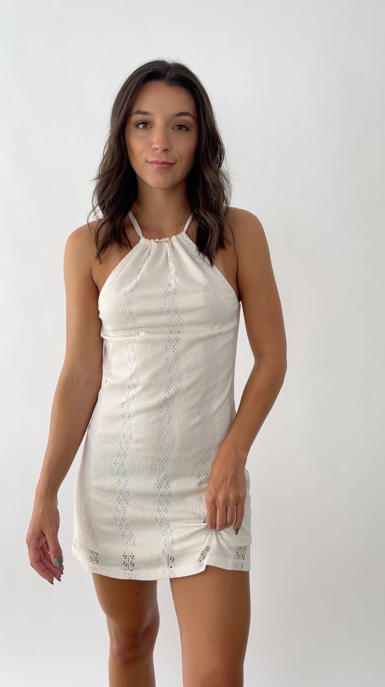 Lace Look Mini Dress – Ivy Layne